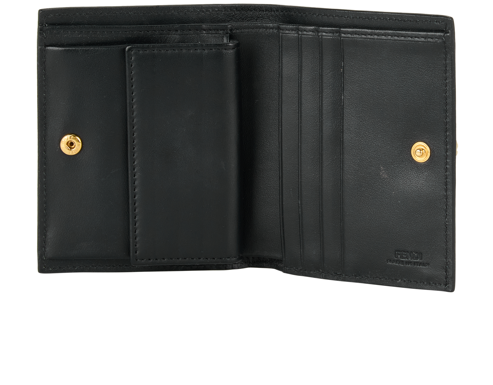 Fendi By The Way Bi-Fold Wallet, &pound;120, Accessories, Black, Leather, Other view